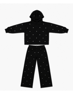 TRAX Παιδικό Σετ Παντελόνα Μακό 2τμχ Μαύρο