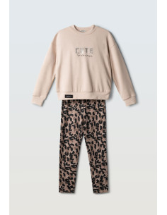 EBITA FASHION Παιδικό Σετ Κολάν 2τμχ Μπεζ