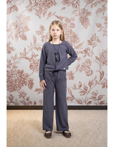 EBITA FASHION Παιδικό Σετ Παντελόνα 2τμχ Μωβ