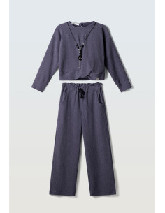 EBITA FASHION Παιδικό Σετ Παντελόνα 2τμχ Μωβ