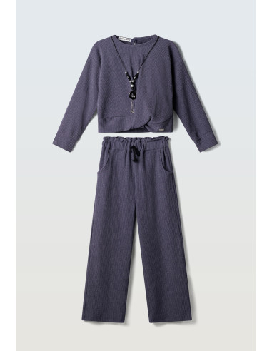 EBITA FASHION Παιδικό Σετ Παντελόνα 2τμχ Μωβ