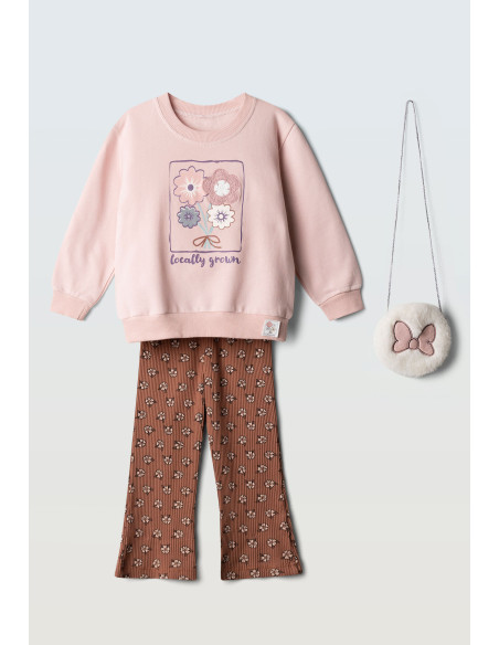 EBITA FASHION Παιδικό Σετ Παντελόνα 3τμχ Ροζ