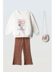EBITA FASHION Παιδικό Σετ Παντελόνα 3τμχ Εκρού