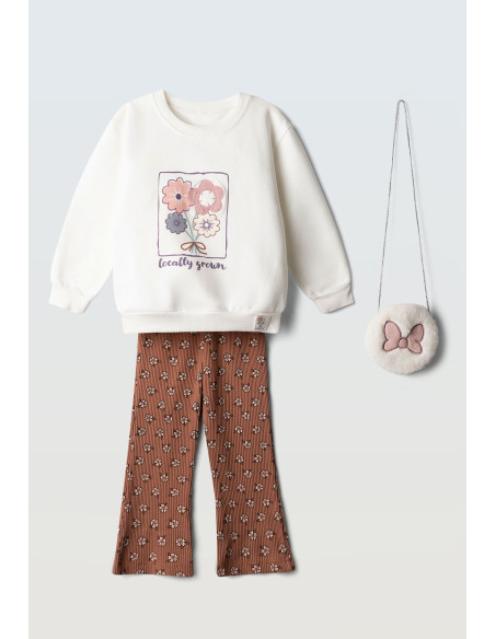 EBITA FASHION Παιδικό Σετ Παντελόνα 3τμχ Εκρού