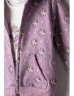 EBITA FASHION Παιδικό Σετ Φόρμα 4τμχ Λιλά 2