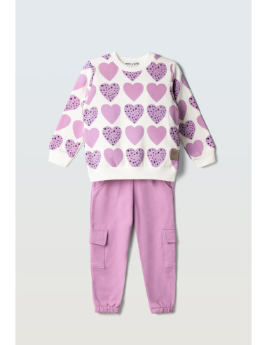 EBITA FASHION Παιδικό Σετ Φόρμα 2τμχ Λιλά