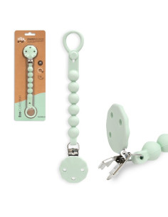 Interbaby Αλυσίδα Στήριξης Πιπίλας Σιλικόνης Olive Green