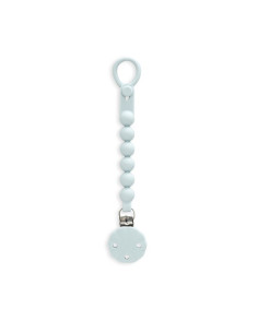 Interbaby Αλυσίδα Στήριξης Πιπίλας Σιλικόνης Grey Blue 2