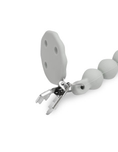 Interbaby Αλυσίδα Στήριξης Πιπίλας Σιλικόνης Petrol Gray 2