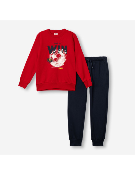 FUNKY FOR BABY Παιδικό Σετ Φόρμα 2τμχ Κόκκινο