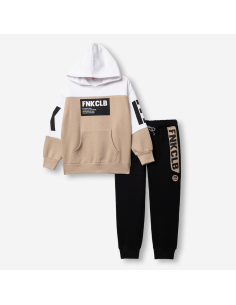 FUNKY FOR BABY Παιδικό Σετ Φόρμα 2τμχ Μπεζ