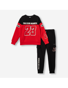 FUNKY FOR BABY Παιδικό Σετ Φόρμα 2τμχ Κόκκινο