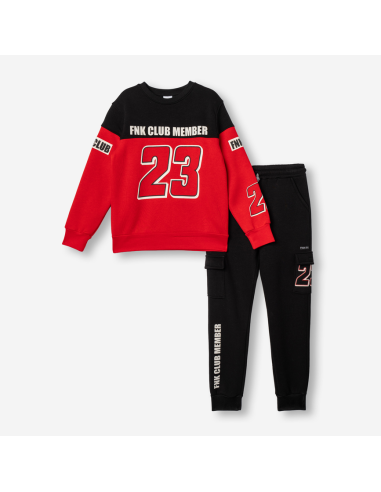 FUNKY FOR BABY Παιδικό Σετ Φόρμα 2τμχ Κόκκινο