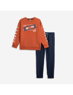 FUNKY FOR BABY Παιδικό Σετ Φόρμα 2τμχ Κεραμιδί