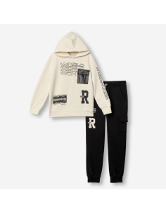 FUNKY FOR BABY Παιδικό Σετ Φόρμα 2τμχ Εκρού