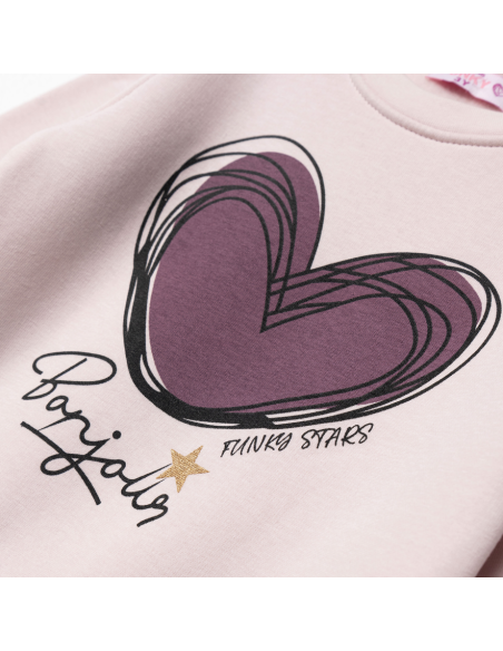 FUNKY FOR BABY Παιδικό Σετ Φόρμα 2τμχ Ροζ