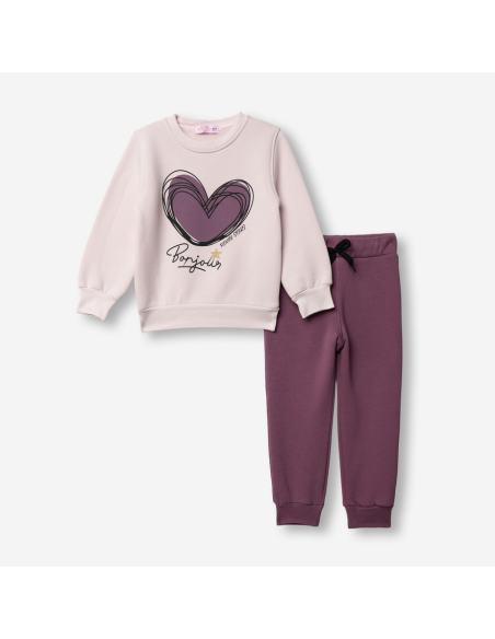 FUNKY FOR BABY Παιδικό Σετ Φόρμα 2τμχ Ροζ