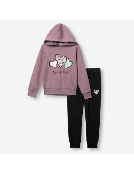 FUNKY FOR BABY Παιδικό Σετ Φόρμα 2τμχ Μωβ