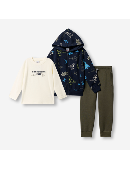 FUNKY FOR BABY Παιδικό Σετ Φόρμα 3τμχ Μπλε