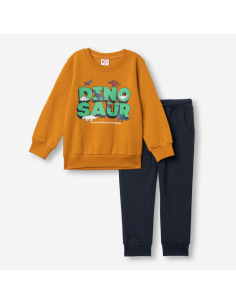 FUNKY FOR BABY Παιδικό Σετ Φόρμα 2τμχ Καφέ