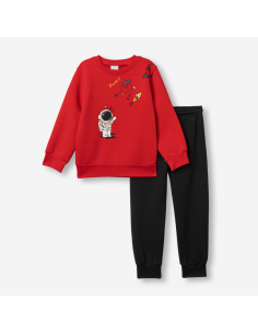 FUNKY FOR BABY Παιδικό Σετ Φόρμα 2τμχ Κόκκινο