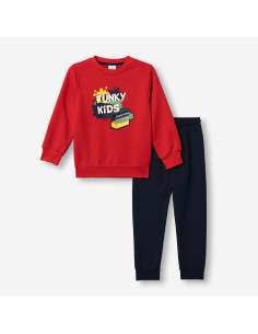 FUNKY FOR BABY Παιδικό Σετ Φόρμα 2τμχ Κόκκινο
