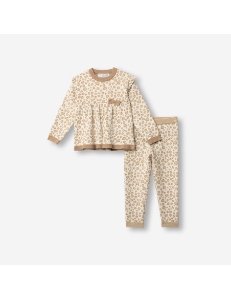 FUNKY FOR BABY Παιδικό Σετ Παντελόνι 2τμχ Μπεζ