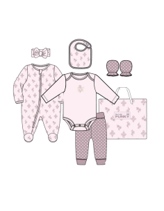 FUNKY FOR BABY Σετ Φορμάκι 7τμχ Ροζ