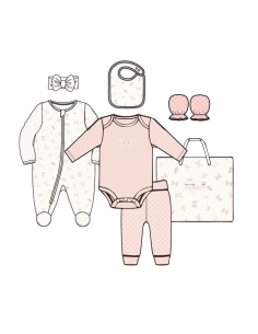 FUNKY FOR BABY Σετ Φορμάκι 7τμχ Ροζ
