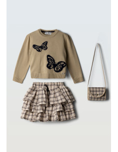 EBITA FASHION Παιδικό Σετ Φούστα 3τμχ Μπεζ