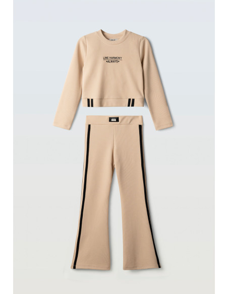 EBITA FASHION Παιδικό Σετ Παντελόνα 2τμχ Μπεζ