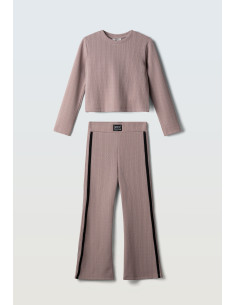 EBITA FASHION Παιδικό Σετ Παντελόνα 2τμχ Καφέ