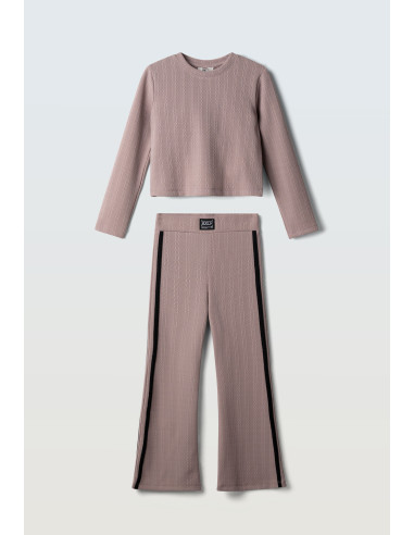 EBITA FASHION Παιδικό Σετ Παντελόνα 2τμχ Καφέ