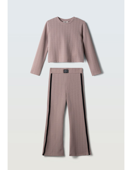 EBITA FASHION Παιδικό Σετ Παντελόνα 2τμχ Καφέ
