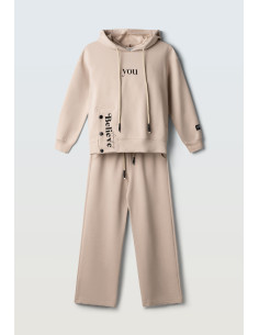 EBITA FASHION Παιδικό Σετ Φόρμα 2τμχ Μπεζ