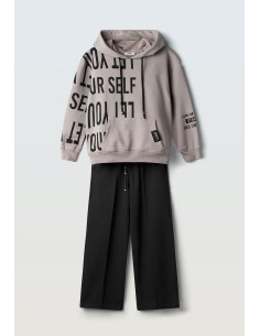 EBITA FASHION Παιδικό Σετ Παντελόνα 2τμχ Γκρι