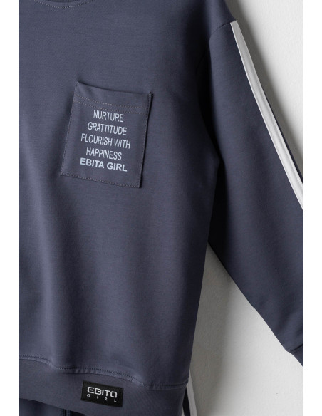 EBITA FASHION Παιδικό Σετ Φόρμα 2τμχ Ανθρακί