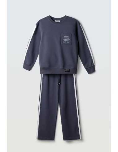 EBITA FASHION Παιδικό Σετ Φόρμα 2τμχ Ανθρακί