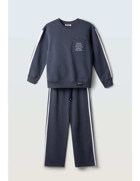 EBITA FASHION Παιδικό Σετ Φόρμα 2τμχ Ανθρακί