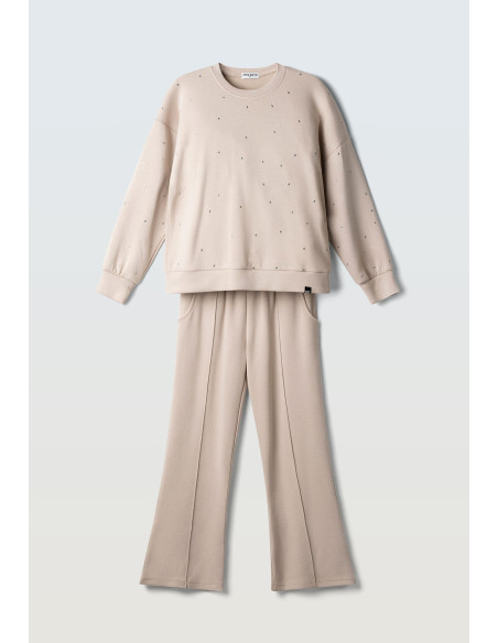 EBITA FASHION Παιδικό Σετ Παντελόνα 2τμχ Μπεζ