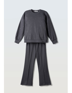 EBITA FASHION Παιδικό Σετ Παντελόνα 2τμχ Ανθρακί
