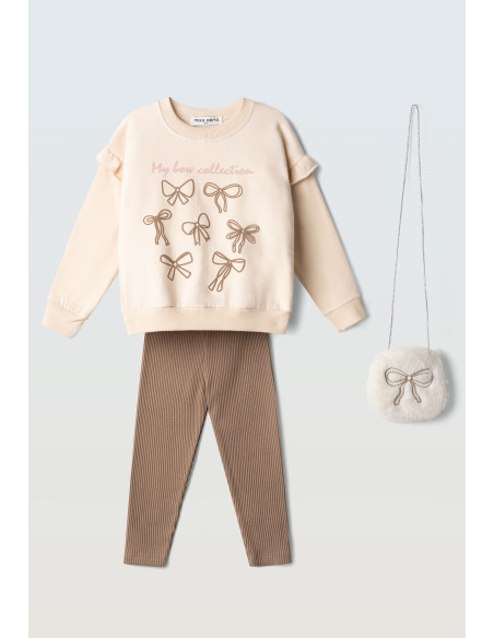 EBITA FASHION Παιδικό Σετ Κολάν 3τμχ Σομόν