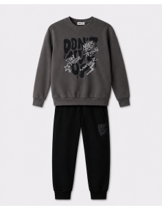 NEK KIDSWEAR Παιδικό Σετ Φόρμα 2τμχ Ανθρακί