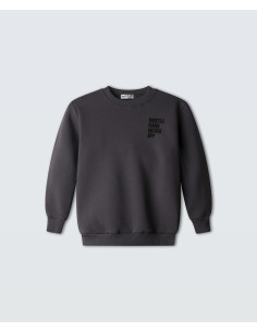 NEK KIDSWEAR Παιδική Μπλούζα Φούτερ Ανθρακί