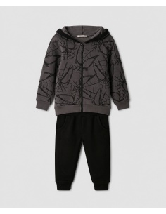 NEK KIDSWEAR Παιδικό Σετ Φόρμα 2τμχ Ανθρακί