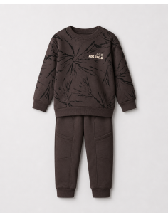 NEK KIDSWEAR Παιδικό Σετ Φόρμα 2τμχ Ανθρακί