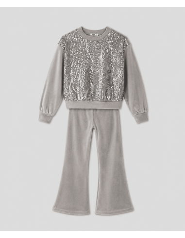 NEK KIDSWEAR Παιδικό Σετ Παντελόνα 2τμχ Γκρι