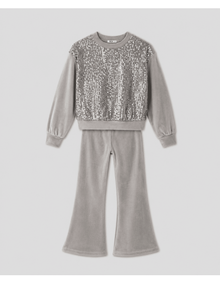 NEK KIDSWEAR Παιδικό Σετ Παντελόνα 2τμχ Γκρι