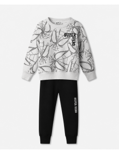 NEK KIDSWEAR Παιδικό Σετ Φόρμα 2τμχ Λευκό