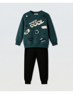 NEK KIDSWEAR Παιδικό Σετ Φόρμα 2τμχ Πετρόλ
